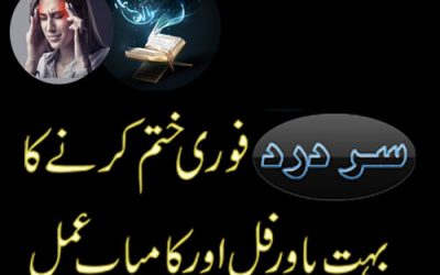 Sar Dard Se Nijat Ka Powerful Wazifa | Wazifa For Headache | Sar Dard Ka Fori Aur Kamiab  Ilaj