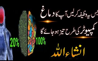 Dimagh Ko Tez Karne Ka Wazifa