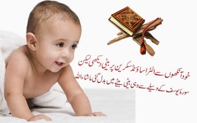 Surah Yusuf Ka Amal For Son